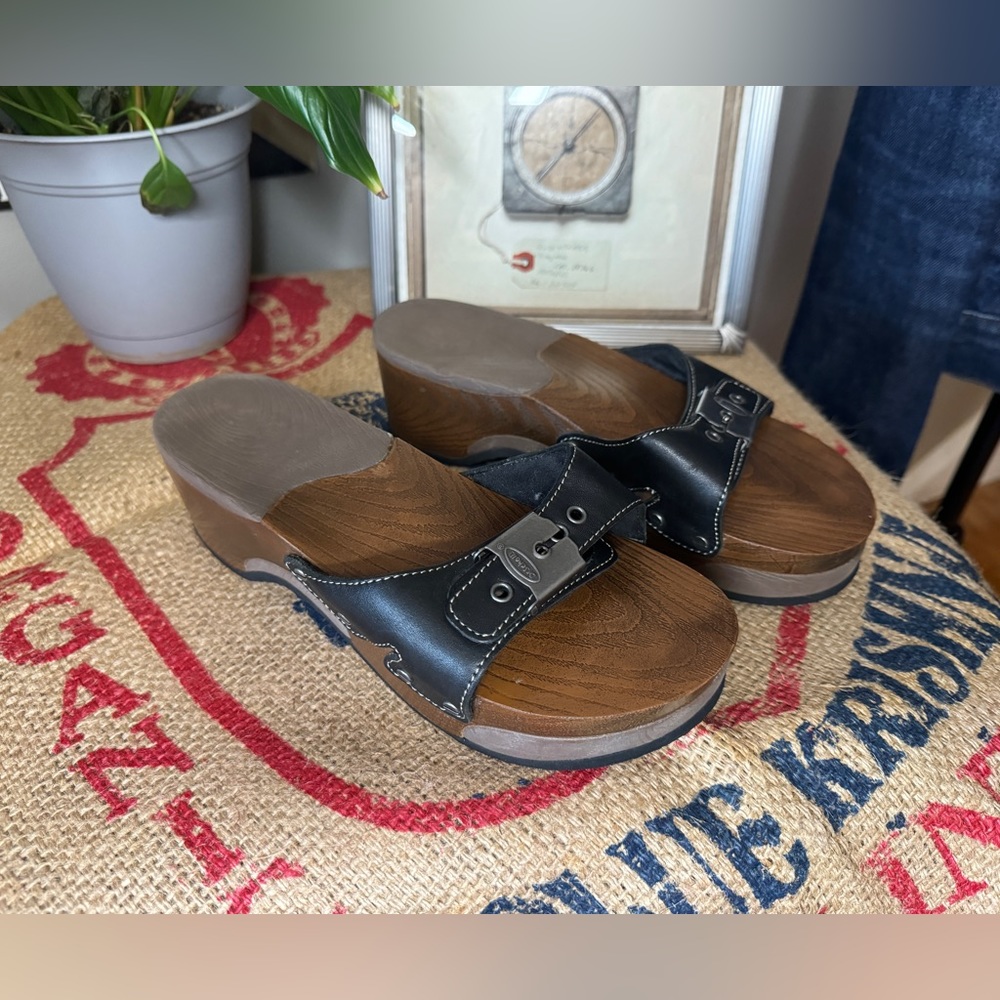 VINTAGE Dr Scholl's Original 2.0 Leather Exercise Sandal